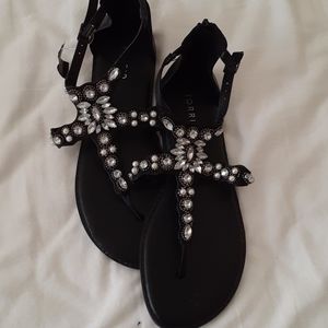 Rhinestone Thong Sandals